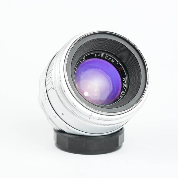 KMZ Helios 44 Red P 13 blades Lens